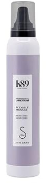 K89 Professional Curly Hair Mousse Flexible 200ml - Espuma flexible que aporta una fijación extra al cabello sin apelmazar, ideal para acabados más naturales.