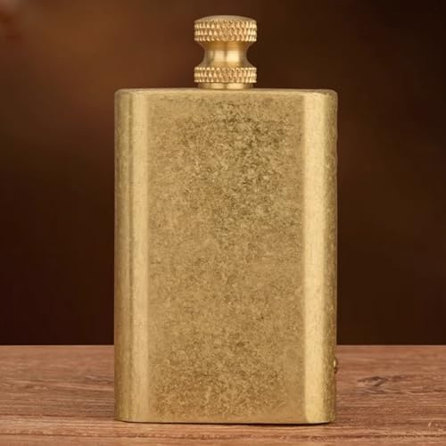 Permanent Match Copper Vintage Trench Lighters Fluid Refillable, Reusable Forever Matches, Portable Windproof Cigar Lighter for Gift for Men(Excluding Fuel)(C)