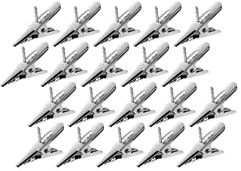 50 Stück Weihnachtsbaum-Ornament-Clips, Kugel-Blumen-Dekoration, Eisen, Metall, Krokodilklemmen, Federklemmen, Testlinie, Krokodilklemme, Bastel-Clips, Kugeln, Haken, Aufhänger für