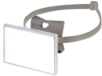 BADfabrik24 Simplex Schilderhalter QUICK für Rohre bis Ø200 mm Grau – werkzeuglose Montage, UV- & witterungsbeständig, wiederverwendbar für Heizung, Sanitär & Industrie