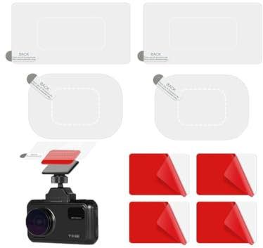 16Pcs Double-Sided Sticker Adhesive Pads Car Windshield Electrostatic Film Clear Stickers Reusable Scratch-Proof Residue-Free Electrostatic Premium Adhesive Reflective Static for Mounting Dash Cam