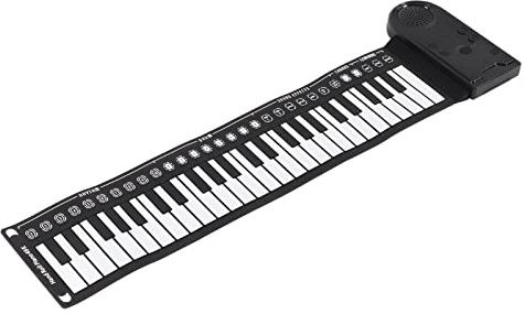 Generic Rulla Upp Tangentbord Piano, Bärbart Tangentbord Piano Vikbart Handrulle 49 Tangent Bärbar Vikbar Elektrisk med Högtalare för Nybörjare Musikinstrument