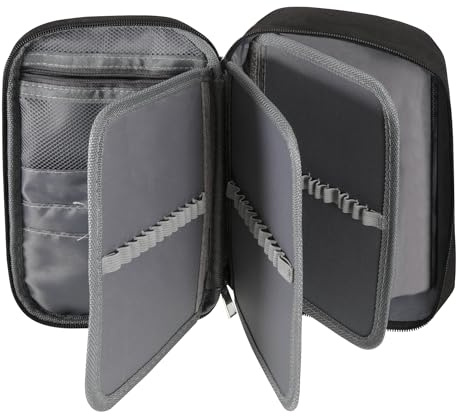Federmäppchen Große, Mäppchen Pencil Case 72 Slots Federmappe 5 Fächer | Federtasche Abnehmbar Portable Stiftetasche Bleistifte Organizer Stationäre Bleistifttasche für Jungen Teenager Mädchen