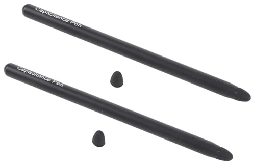 Ausla Stylet pour Tablette, Stylet pour écran Tactile en Alliage d'aluminium pour HD 10, pour écrire et Dessiner sur des Tablettes (Black)