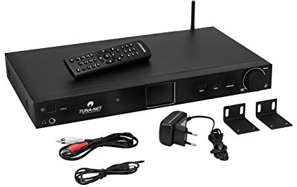 Omnitronic Tuna-Net 19 Internet Radio avec Dab+ et FM Tuner, Bluetooth et Support UPnP/DLNA