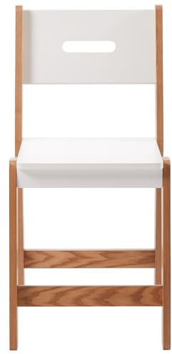 Vertbaudet Kinderstuhl ,,Architekt, Sitzhöhe 45 cm Natur/weiß ONE Size