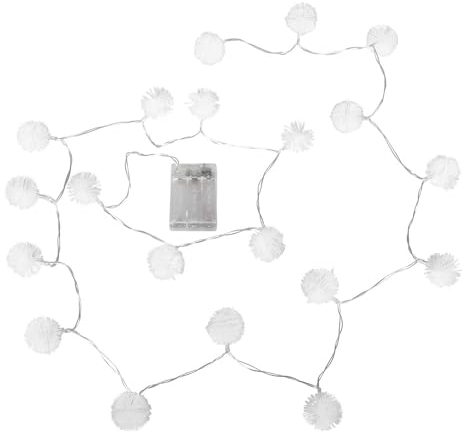 Ideen mit Herz Guirnalda de luces LED | Flor de Puste, luz blanca cálida, iluminación para ventana, planta, habitación, temporizador, 2 m de largo