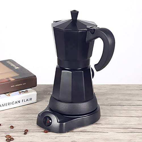 DSYOGX Caffettiera Elettrica da 300 ml in Alluminio per Caffè, Viaggi e Campeggio