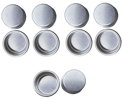 MUXSAM Kerzenhalter für Stabkerzen Silber Kerzeneinsatz Tafelkerzen Silbrig | Kerzenhalter für Stabkerzen Teelichter, für Baumkerzen, 46, 7*20mm Innendurchmesser 40mm 10 Stück Metall Klein