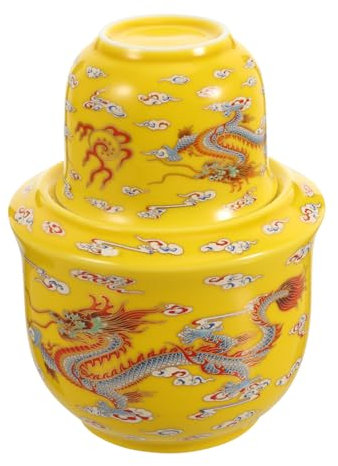 Ciieeo Liquor Drinking Cups Warmer Kit Ceramic Wine Warmer Kettle Elegant Home Accessory