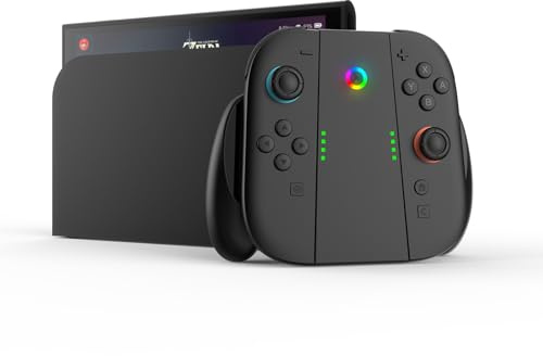 DUEQID Joy Con Aufladehalterung für NS Switch2, Joy Con Komfortgriff Kompatibel mit NS Switch 2