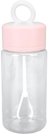 Shaker elettrico da 300 ml, tazza per miscelazione automatica con agitatore integrato, miscelatore portatile a batteria, per proteine e frullati (bianco) (rosa)