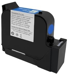 UDXZAIJQ Imprimante Couleur Cartouche d'encre colorée Puce Séchage Rapide Imprimante Eco Solvant Imprimante Jet d'encre Couleur Cartouche d'encre Universelle(25.4mm Blue)