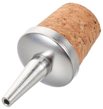 CONGARTENO Bec Métal Verseur Bouteille Bouchon Bois Amère Le avec en Confortable Fit Réduit Gaspillage pour Distilleries et Restaurants