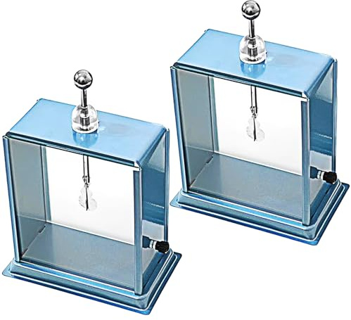 Elettroscopi in lamina metallo e vetro da 2 Attrezzatura dimostrativa per laboratorio elettricità statica fisica Strumenti didattici fisica