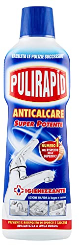 Pulirapid - Limpiador antical para acero inoxidable y cerámica, brillo de larga duración, 8 unidades de 500 ml (4 l)