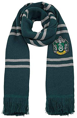Cinereplicas - Harry Potter - Schal - Super weich - Deluxe Edition- Offiziel lizensiert - Slytherin - 250 cm - Grün und Grau