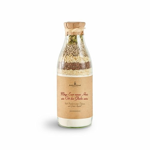 Backmischung im Glas Möge Euer neues Heim ein Ort des Glücks sein Backmischung im Glas Flasche Geschenk Geschenkidee Einzug Einzugsgeschenk neues Haus Umzug…