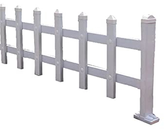 YUSHRO Rahmenzaun, Balkon Park Rasen Begrünung des Innenhofs Partition Panels Dauerhaft Leicht tragbar Weiß Gartenzaun (Größe : 100×60cm)