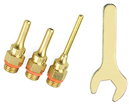 Set di chiavi per pistola per colla, 38 mm, in ottone, 3 dimensioni, con punta intercambiabile, kit di ricambio per fai da te e riparazione