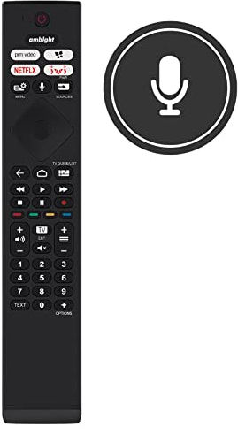 VINABTY 398GM10BEPHN0049HT YKF474-8020 Sostituzione del telecomando vocale compatibile con philips 4K UHD LED Android TV 43PUS8506 43PUS8506/60 50PUS7506 50PUS7506/60 50PUS8506 50PUS8506 50PUS8506/60