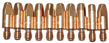 STM Der Meisterladen Stromdüse Kontaktrohr Schweißdüsen 10 Stk. 0,8mm-1,2mm M6x28 MIG/MAG Typ 25/24/240 (10 Stk. 1,0 mm)
