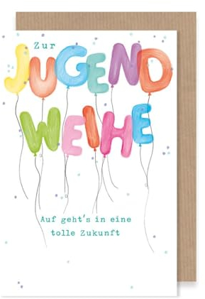 Jugendweihe Karte Avan Nature Nachhaltig schöne Grußkarte bunt 16x11cm