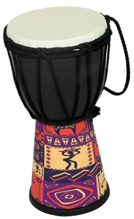 SHOWERORO De Mano Djembé Para Principiantes Niños Instrumento Musical De Percusión Ligero Y Portátil Para Uso Escolar Y Actividades Recreativas