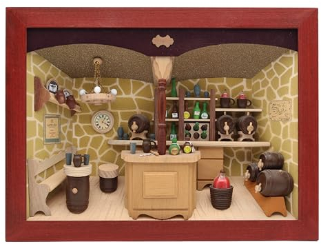 Dorsch 3D Bild aus Holz: Im Weinkeller