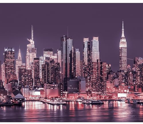 murando - Carta da Parati Adesiva Citta 490x350 cm Fotomurali Adesivi Murali Rivestimento Parete Moderna per Pareti Adesiva Muro Decorativo Fotomurale City New York Manhattan Architettura d-B-0060-a-d