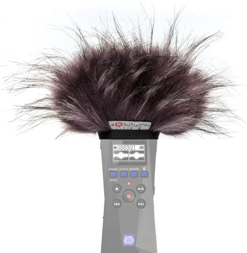 Gutmann Mikrofon Windschutz Fell für Zoom H1essential Premium Edition Neptune mit Innenfutter, Outdoor Handgefertigt in Deutschland