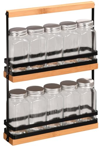 KESPER Portaspezie 58036 con 10 barattoli vuoti per spezie/portaspezie