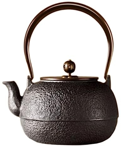 ASHSDI Tetera Marroqui Teteras De Hierro Fundido De 1,4 L/1400ML, Tetera De Hierro, Tetera con Personalidad para El Té De La Tarde Familiar Tetera Turca