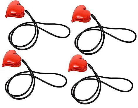 IWOWHERO Abrazaderas para Mantas Diseño Seguro y Forma de Corazón para Cochecito de Ñiño, Clips Multifuncionales de Abs y Nylon, Pack de 2 Sets para Mantas y Colchas