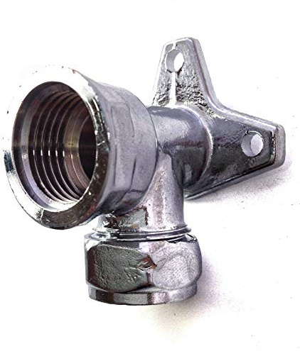 ODSUPPLIES - Bag of 2-15mm x 1/2 Chrome Wallplate Elbow