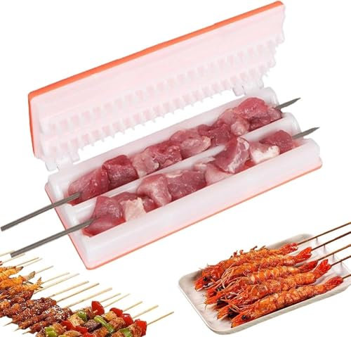 dsfgybj Make Perfect Turkish Kebabs with this Manual Kebab Maker Press - Easy to Use, Reusable, and Skewer Friendly for BBQ Grilling