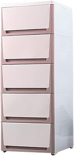 SHANYAYALI Aufbewahrungskörbe aus Kunststoff, Schubladentyp, Spind, Zuhause, Kleiderschrank für Wohnzimmer, Schlafzimmer, Kinderzimmer (Rosa, 7 Ebenen)