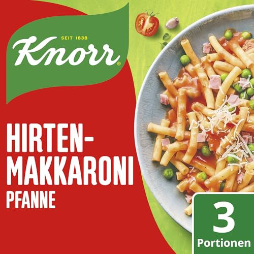 Knorr Fix Würzmischung Hirten-Makkaroni Pfanne für eine leckere Nudelpfanne ohne geschmacksverstärkende Zusatzstoffe 3 Portionen