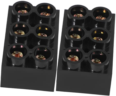 OSOLADY 2piezas Bloque De Puente De Terminales Posiciones Aislado Para Instalaciones Eléctricas Duradero