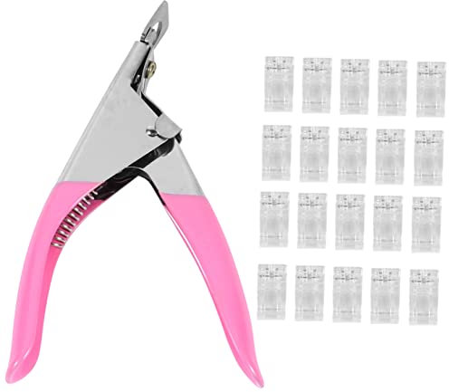 FOMIYES 20st Nagelschere Nagel-kits Nagelschneider Kurze Nägel Drücken Nagelformen Clipper Nagelknipser-kit Trimmer Schermaschinen Nagelkunstwerkzeug Fingerverlängerung Nagelclips Plastik