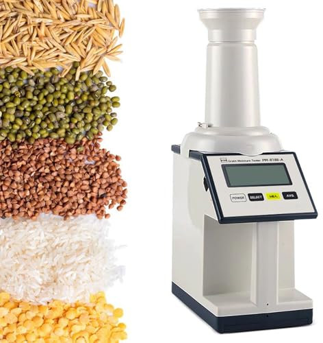 Misuratore di umidità per cereali, gamma rapida e accurata 1-40%, misura 14 tipi di cereali, tra cui riso grano mais per stoccaggio agricolo controllo qualità