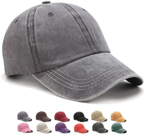 WENAUANG Retro Basecap Damen, Baseball Cap Im Washed-Distressed-Look, Sonnencap Damen, Geeignet für Outdoor-Sportarten, für Herren und Damen