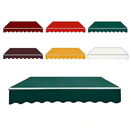 Tessuto Di Ricambio per Tenda Da Sole 200cm 250cm 400cm 500cm 600cm Telo Tenda Da Sole, Poliestere Resistente Ai UV, Tela Di Ricambio per Patio, Terrazzo, Esterno (Fabric Only)