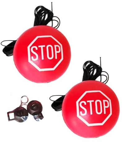 Parkstopper Garage Ball, Seilgestützte Parkhilfe, Outdoor Parkplatzhilfe mit Komfort, Truck Nutzung mit Details, 400 cm Wohnmobil Sedan, Vielseitiges Accessoire für Einfahrten