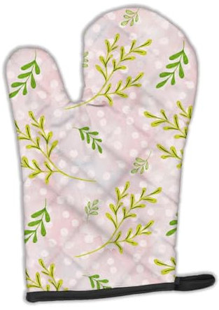 Caroline 's Treasures bb7480ovmt Aquarell Blätter pink Ofenhandschuh verziert, 30,5 x 21,6 cm Multicolor