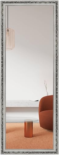 nielsen HOME Wandspiegel, 50 x 150 cm, Holz, Silber Glanz, Ganzkörperspiegel für alle Wohnbereiche, Hoch- & Querformat, anpassbare Aufhänger, Francesca