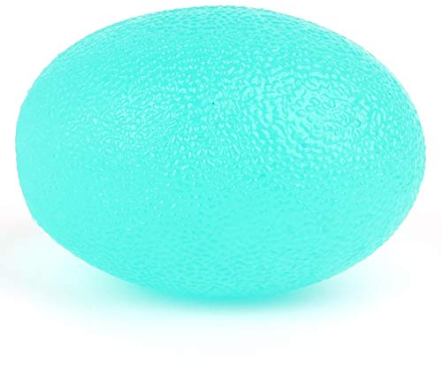 Pwshymi Hand-Übungsbälle Silikon-Übungsbälle Eierförmiger Griffball Silikon-Eier-geformter Massage-Handgreifer(Green)