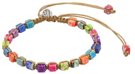 Heallily Pulsera De Energía De Piedra Chakras Brazaletes De Cristal Natural Ajustable Para Mujer Moda Joyería DecoracióN De Cadena De MuñEca