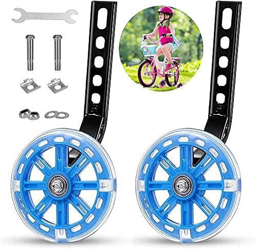Stützräder, Fahrrad-Stabilisatoren für Kinder, Stützräder für Kinderfahrrad, Fahrrad-Stabilisatoren, Hilfsräder für Erwachsene, Stützräder für Erwachsene, Hilfsrad Kinderfahrrad (Blau)