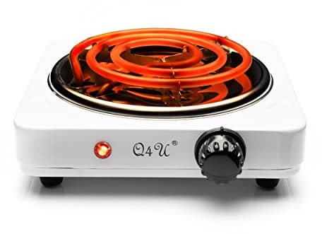 Q4U charcoal burner 1000W Electric Charcoal Burner for Coconut Coal Coil -With Uk plug